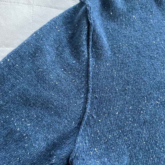 Columbia 1/4 Zip Wool Blend Sweater Blue Size Large - Picture 10 of 14